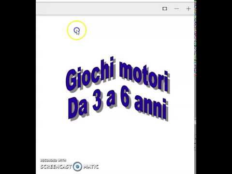 Giochi motori per bambini da 3 a 6 anni