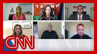 Voter gets heated defending Trump response to Covid-19 pandemic
