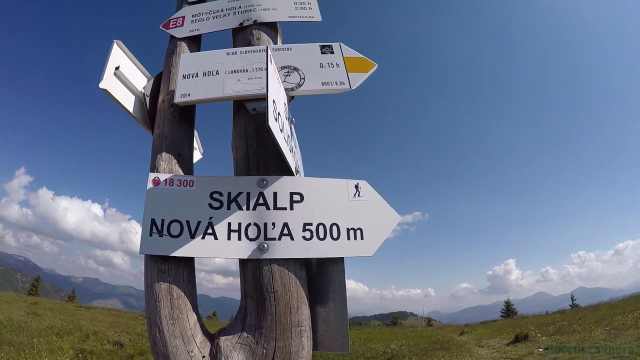 Lanovka Donovaly - Nová hoľa. Slovensko Zhora