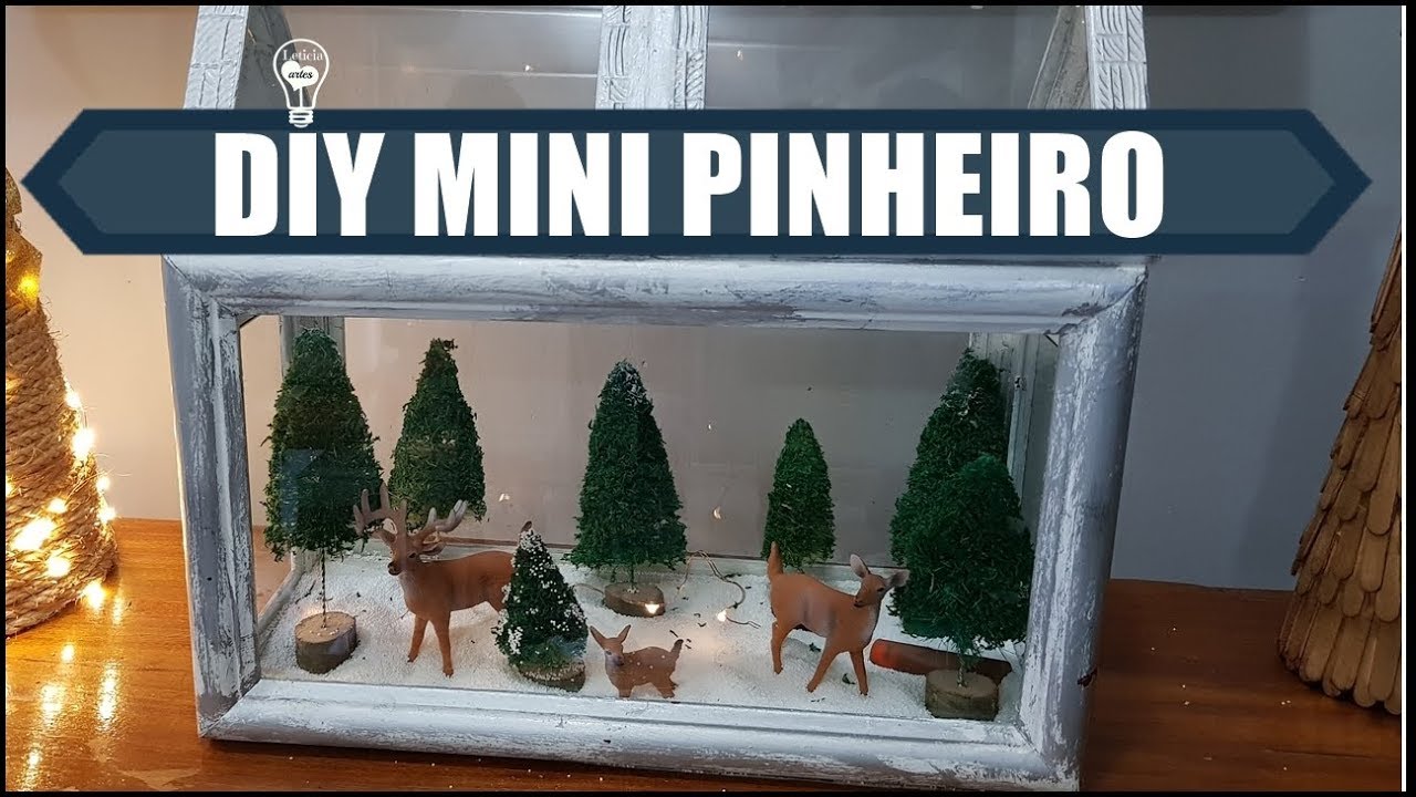 DIY MINI PINHEIRO PARA  TERRÁRIO  #LETICIAARTES