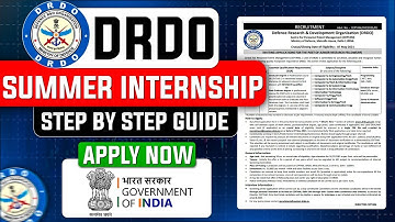 DRDO Internship 2025 | How To Apply DRDO Internship 2025 | Step by Step Guide Eligibility Stipend