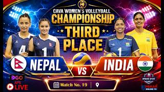 NEPAL VS INDIA. THIRD PLACE MATCHA. CAVA WOMEN'S VOLLEYBALL CHAMPIONSHIP-2083. LIVE UPADATE screenshot 5