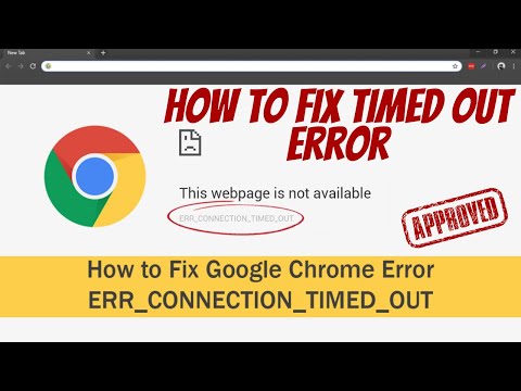 How To solved error timeout connection in Google Chrome