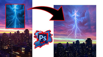 How to make Thunder effect in photoshop tutorial | jk design studio