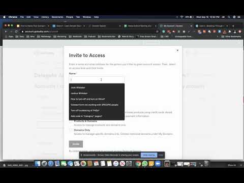 How to Grant Access to Your GoDaddy Wordpress Hosting and Domains
