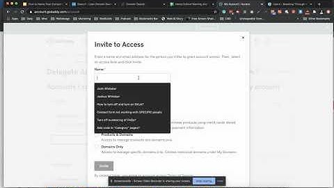 How to Grant Access to Your GoDaddy Wordpress Hosting and Domains