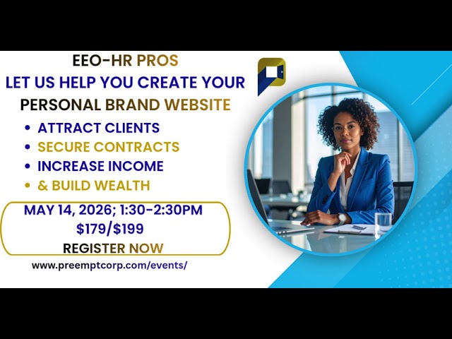 PREEMPT Personal brand website