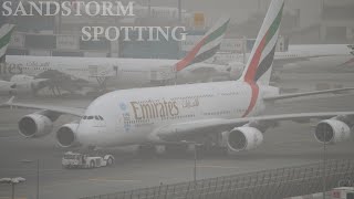 Dubai Sandstorm Plane Spotting