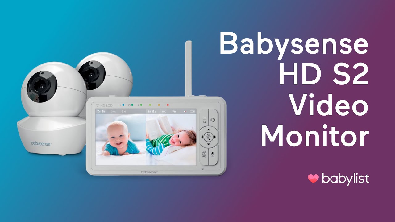 Babysense HDS2: Best Baby Monitor with Camera & Split Screen HD Display