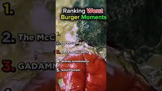 Ranking The Worst Burger Moments 🍔🤣 #burger #hilarious