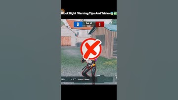 Block Sight Warning Tips And Tricks 😱✅ #pm #mrijazplays #pubgtips #tipsandtricks #bgmitipsandtricks