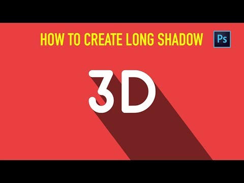 Photoshop Tutorial : How to Create 3D Long Shadow Effect in Photoshop CC 2019