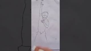 I draw GOJO SATURO from Jujutsu kaisen in 10min#animeeart #gojo#jujutsukaisen