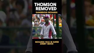 Dangerous Richards removed by Thomson #ytshorts #cricket #youtubeshorts #vivrichards #cricketlover