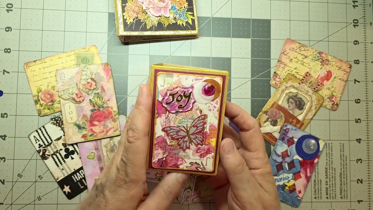 Creating a new Journal using cardboard (chipboard) and a grocery bag / Altered Playing Card Journal