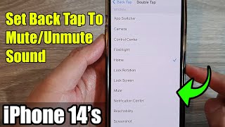 iPhone 14's/14 Pro Max: How to Set Back Tap To Mute/Unmute Sound