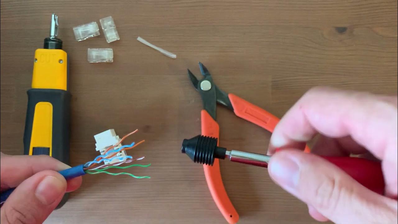 How to easily make custom network cable using Untwist Tool and