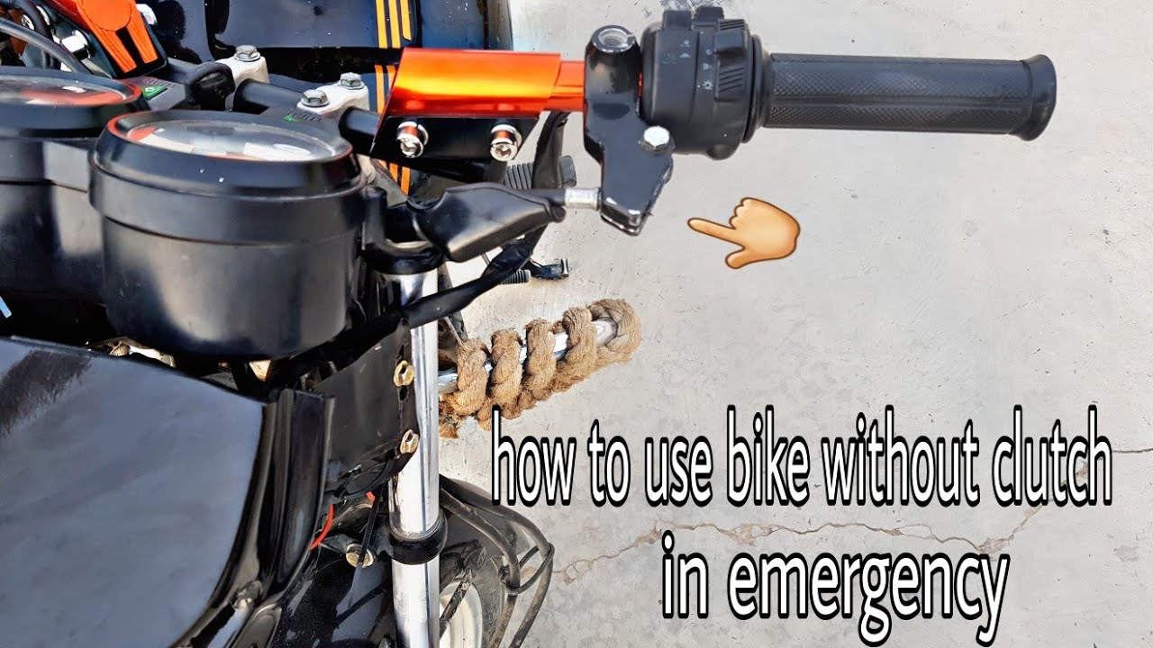 How to start bike without clutch in only emergency usefull video YouTube