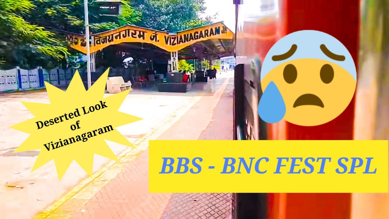 02845 Bhubaneswar- Bangalore Cantt Festival Special Entering Vizianagram Junction | INDIAN RAILWAYS