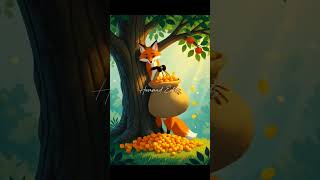 A greedy fox 🦊 #shorts #lessonsforkids #fox #animatedstories