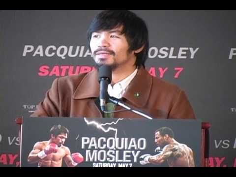 Manny Pacquiao vs Shane Mosley NYC Press Conference @ Chelsea Piers