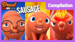 Breadbarbershop Its Sausage Day 2 English Animationdessert