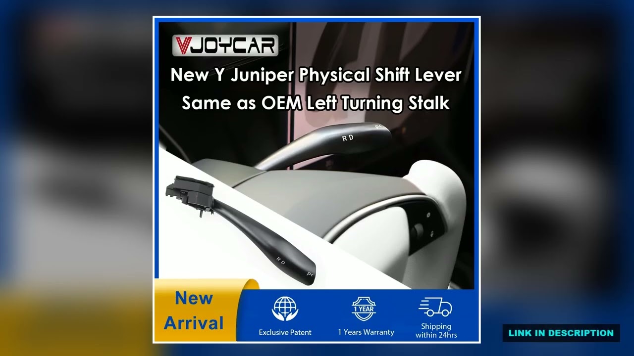 VJOYCAR Latest New Model Y Juniper Gear Stalk Lever Physical Shift Grab Kit D P R Indicator Handle