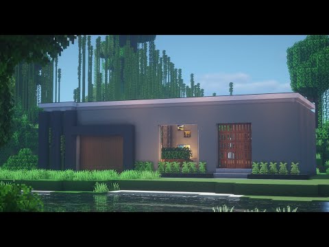 【Minecraft】モダンな家をつくる　モダンハウス