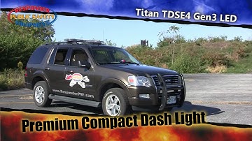 Axixtech Titan TDSE4 led dash light demo in bright sunlight