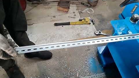 2m Length Top Hat Din Rail Slotted Production Video