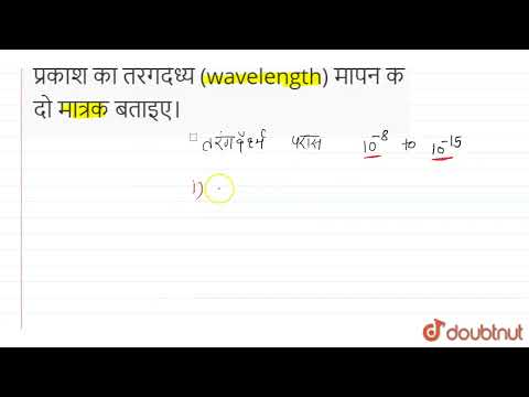 वीडियो: क्या प्रकाश तरंगदैर्घ्य में मापा जाता है?