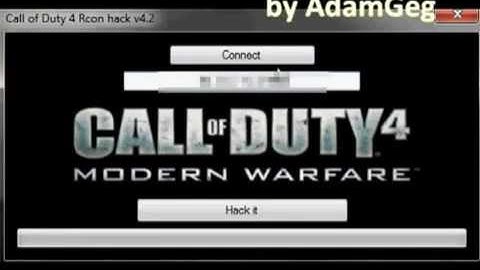 COD4 Rcon password hack