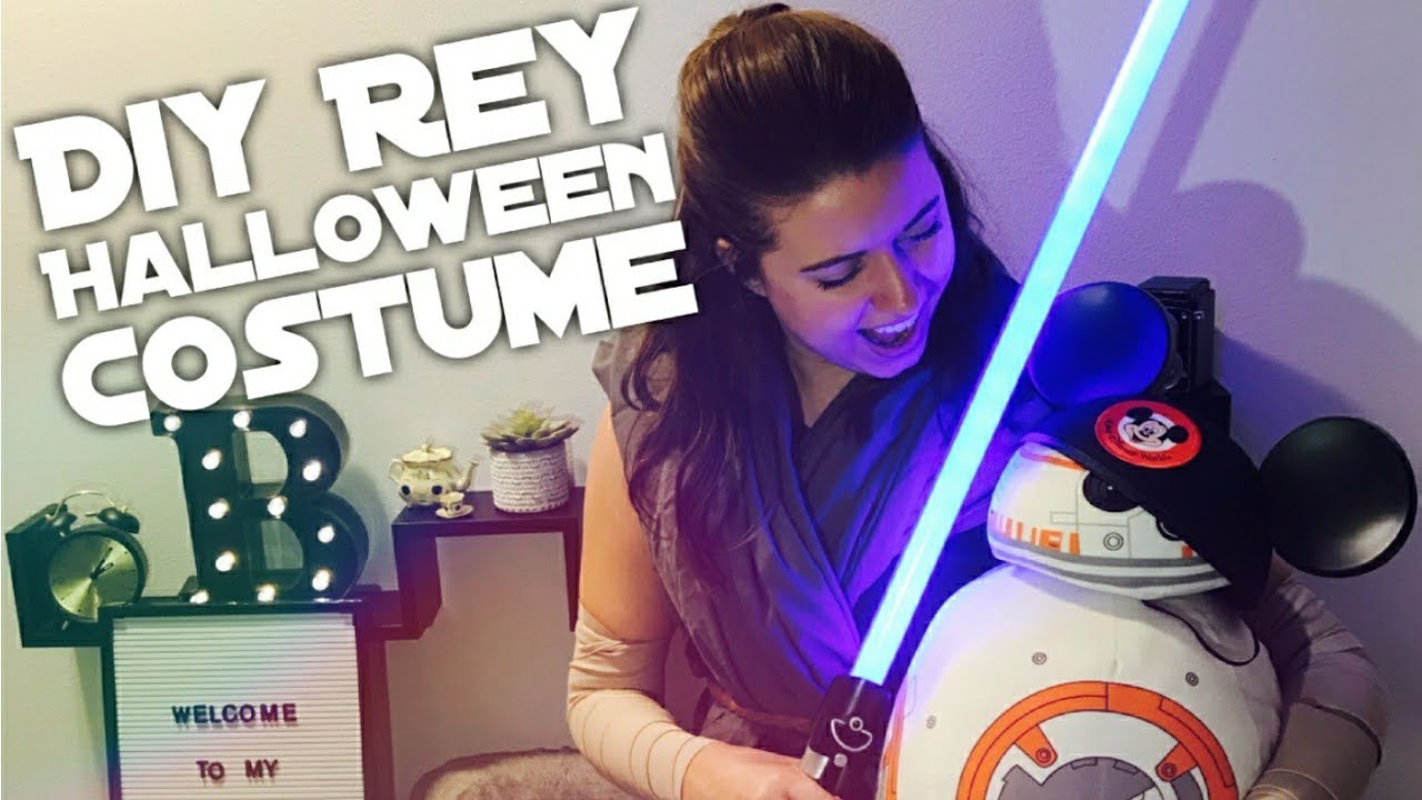 DIY Homemade Rey Halloween Costume Tutorial! YouTube