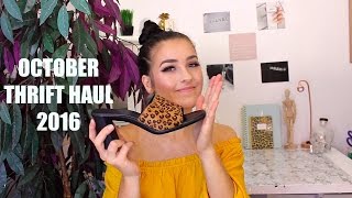 MASSIVE OCTOBER TRY-ON THRIFT HAUL 2016