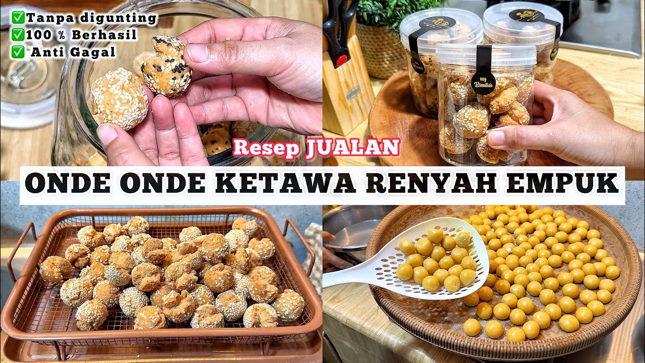 RESEP JUALAN ONDE KETAWA ANTI GAGAL TANPA GUNTIG ANTI RIBET#niahermanto  #RamadanWithYouTube