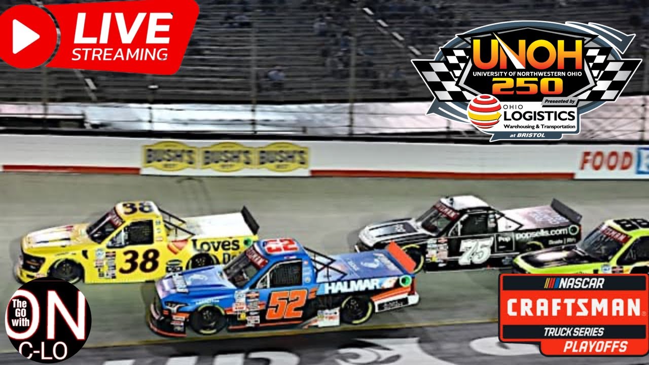 🔴UNOH 250 at Bristol. Live Craftsman Truck Series. Live Commentary & Reaction Livestream