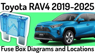 2019-2025 Toyota RAV4 Fuse Box Diagrams and Fuse Panel Locations