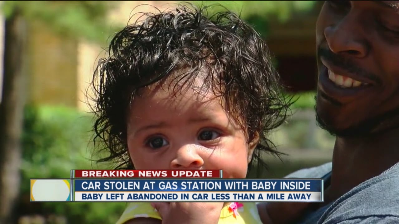 Car Stolen At Gas Station With Baby Inside - YouTube