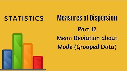 Measures of Dispersion - Part 12 - Mean Deviation - Statistics - FYBCom - FYJC