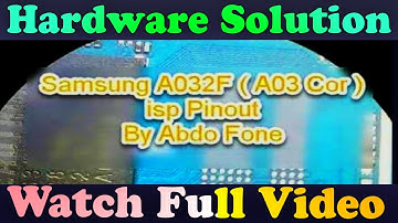 Samsung Galaxy A03 Core SM A032 ISP PinOUT Jumper Ways Test Point Image #GSM_Free_Equipment