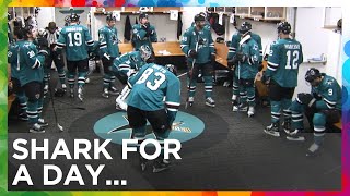 Sharks fan signs a 1day contract