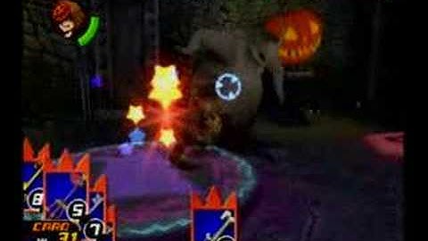 KH Re:CoM - Walkthrough (33) - Halloween Town - Oogie Boogie