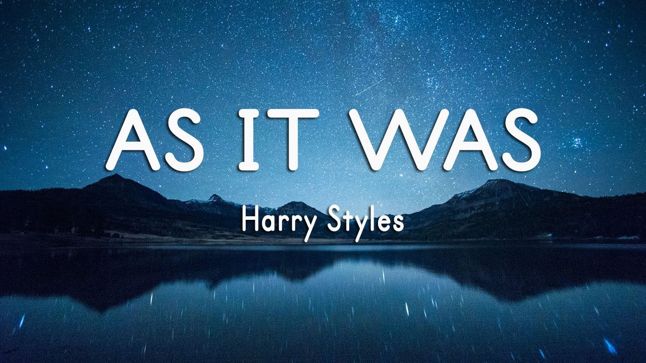 Harry Styles As It Was (Lyrics) YouTube