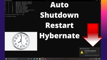 How to auto shutdown | restart | hibernate windows pc
