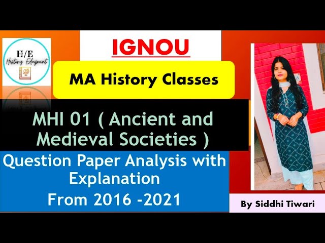 MHI 01| Important questions for June 2023 Exam | IGNOU Ma History| #ma_history #historyedupoint