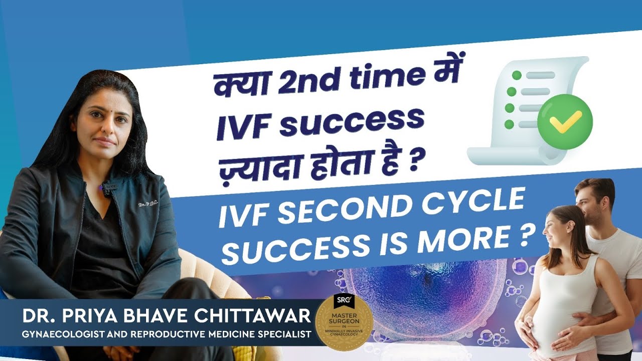 क्या 2nd time में IVF success ज़्यादा होता है ? IVF second Cycle success is more ? Dr. Priya Bhave