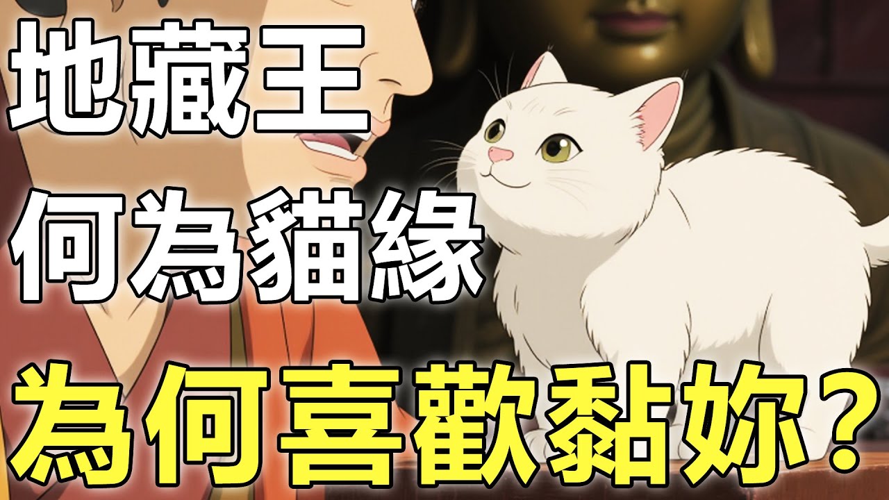 貓為什麽喜歡黏著妳？地藏王僅用一句話，揭示貓與妳特殊的緣分！【地藏王菩薩|寵物|貓】