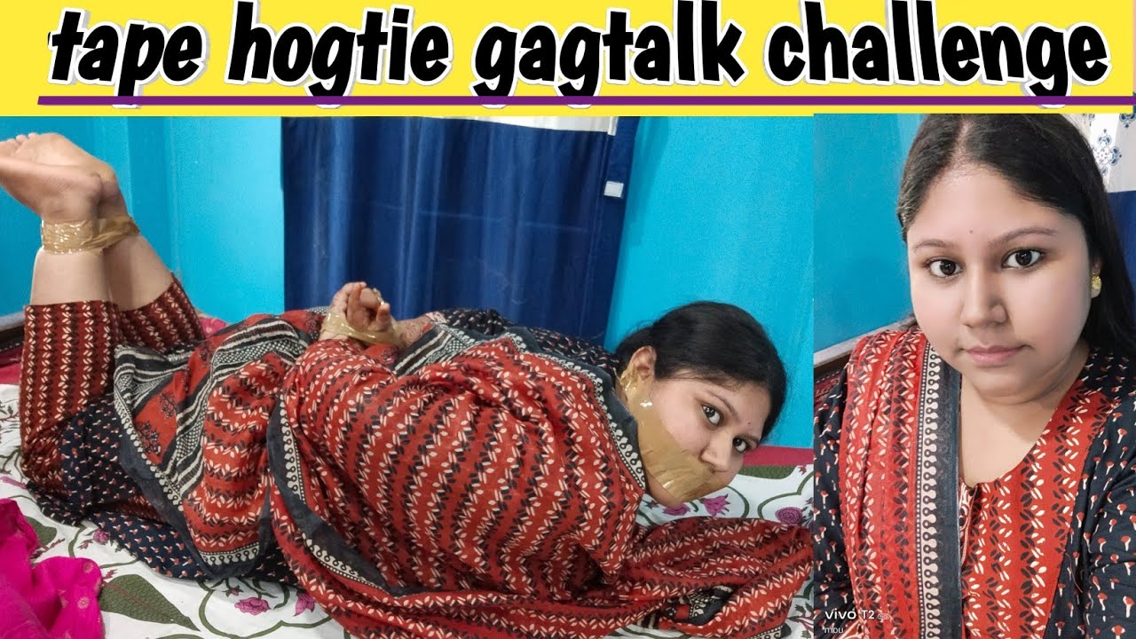 Kidnap act on hogtie challenge|| wearing saree 