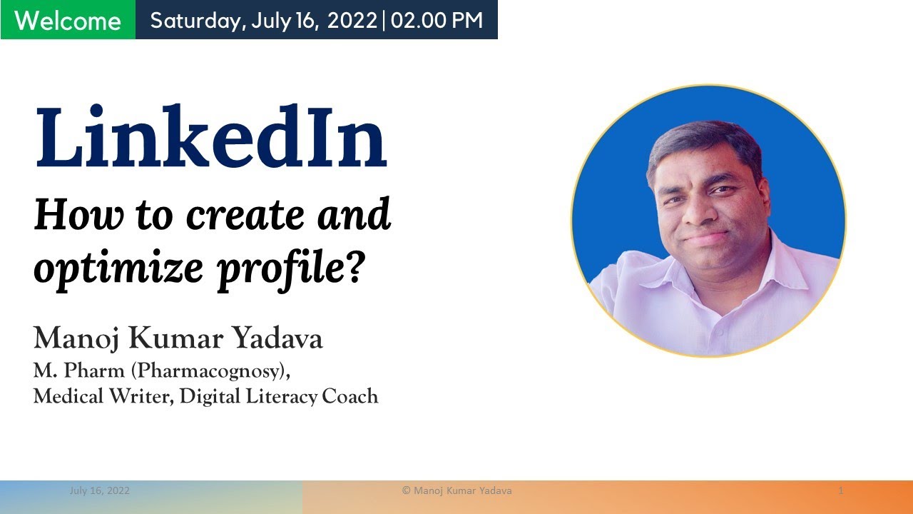 LinkedIn: How to create and optimize profile - YouTube