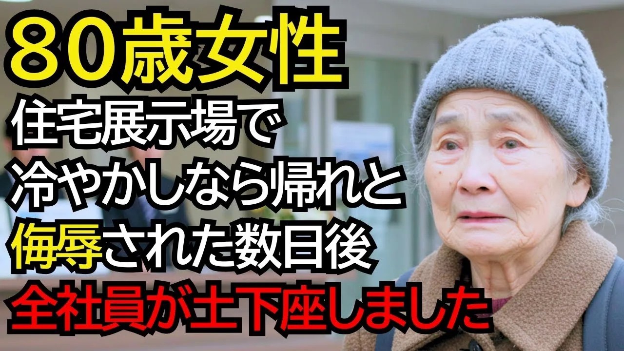 三週間前、私はただモデルハウスを見たかっただけ。なのに、受付の男は私を一瞥するなり、まるで害虫を追い払うように言い放ったんだ。「冷やかしなら帰ってください」って。八十年生きてきて、あんな屈辱は初めてだった。私は何も言い返せず、ただ頭を下げてその場を去るしかなかった。でも、その翌週、今度は夫の遺影に誓ったんだ。彼が一代で築いた会社が、お客様を年齢や服装で差別する場所になっていたことを、絶対に許...